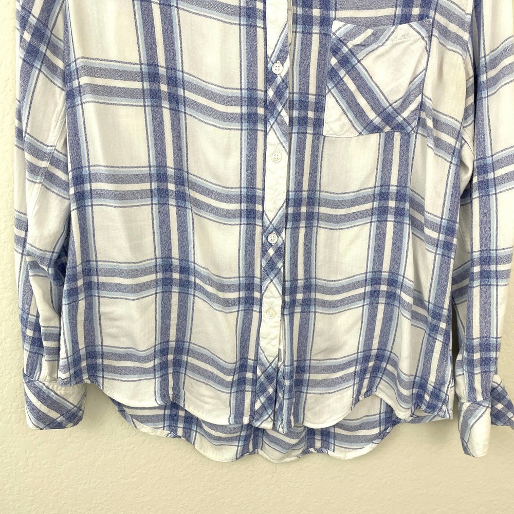 Rails Women's Rayon Plaid Button Front Shirt Hunt… - image 5